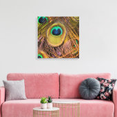 Impression sur toile Yeux de plumes de paon (Insitu(Salon))