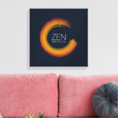 Impression sur toile Zen Vibrant (Insitu(Salon))
