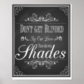 Impression tableau noir Ne soyez pas aveuglés par (Devant)