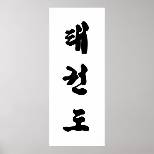 Impression Tae Kwon Do Canvas (Devant)