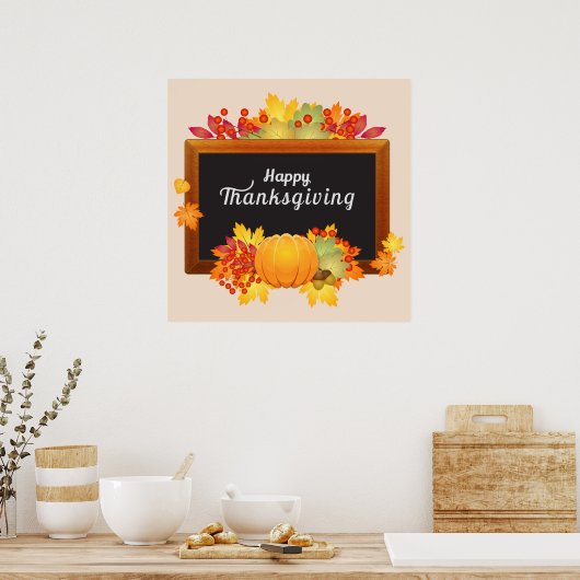Impression Thanksgiving, papier d'affiche de valeu (Cuisine)