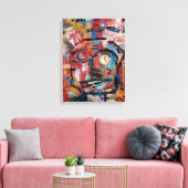 Impression "Tick Tock" en toile étirée (Insitu(Salon))