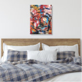 Impression "Tick Tock" en toile étirée (Insitu(Chambre))