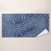Impression topographique biologique de la ligne te (Serviette de bain)