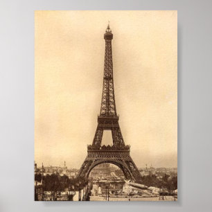 Impression tour Eiffel vintage