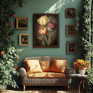 Impression Tulipe de style vintage - Téléchargeabl