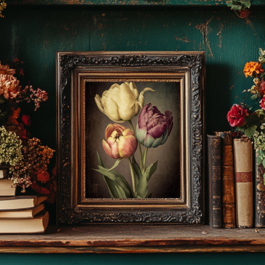 Impression Tulipe de style vintage - Téléchargeabl