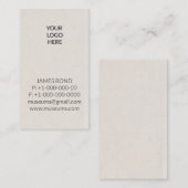 Impression typographique votre carte de visite (Devant / Derrière)