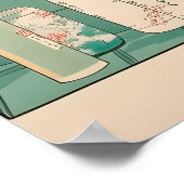 Impression Ukiyo-e Cheval Salle de Bain Minimalist (Coin)