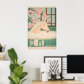 Impression Ukiyo-e Cheval Salle de Bain Minimalist (Bureau à domicile)