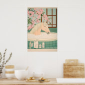 Impression Ukiyo-e Cheval Salle de Bain Minimalist (Cuisine)