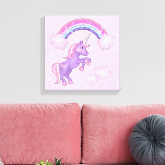 Impression Unicorne Canvas (Insitu(Salon))
