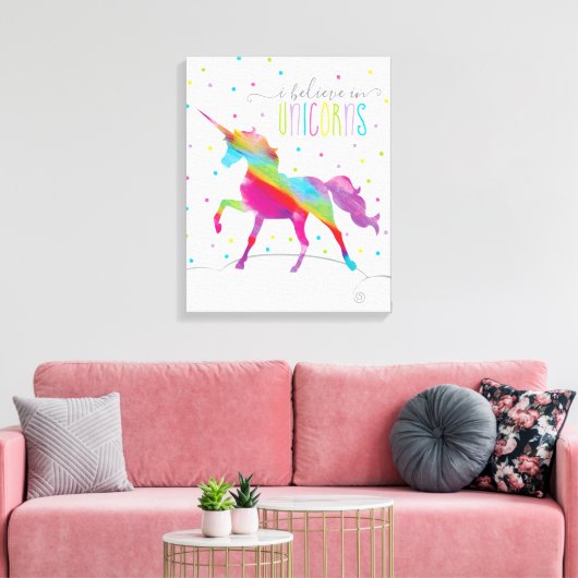 Impression Unicorne Canvas (Insitu(Salon))