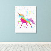 Impression Unicorne Canvas (Insitu (Plancher de Bois))
