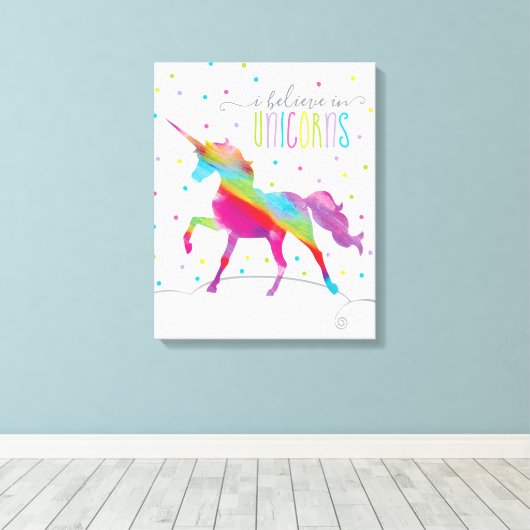Impression Unicorne Canvas (Insitu (Plancher de Bois))
