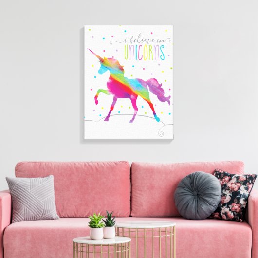 Impression Unicorne Canvas (Insitu(Salon))