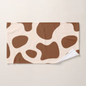 Impression vache rose et marron (Serviette à main)