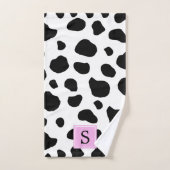 Impression Vache, Spots Vaches, Noir Et Blanc, Mon (Serviette à main)
