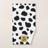 Impression Vache, Spots Vaches, Noir Et Blanc, Mon (Serviette à main)