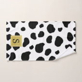 Impression Vache, Spots Vaches, Noir Et Blanc, Mon (Serviette à main)
