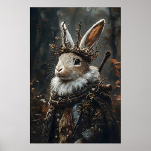 Impression victorienne de Jackalope, Lapin Dark Ac