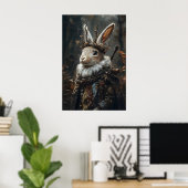 Impression victorienne de Jackalope, Lapin Dark Ac (Bureau à domicile)