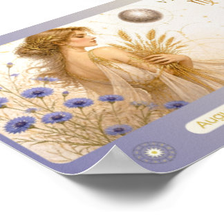 Impression Vierge du zodiaque Art Nouveau