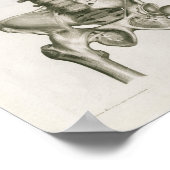 Impression vintage 1853 Lumbar Spine Anatomy Art (Coin)