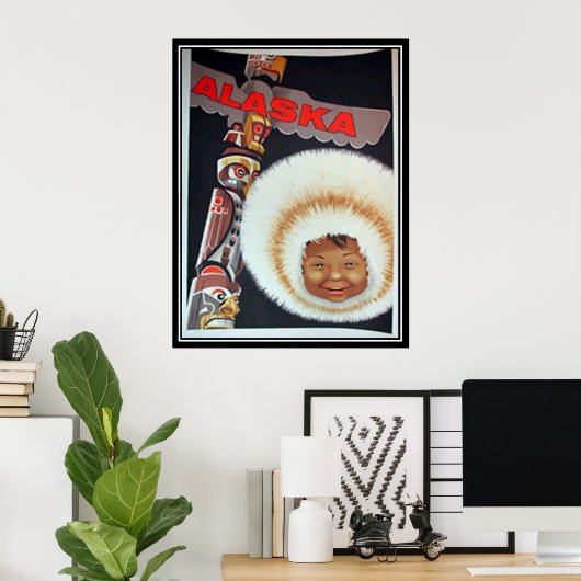 Impression Vintage Alaska (Bureau à domicile)