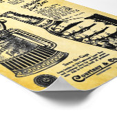 Impression vintage ancienne bière Lager (Coin)