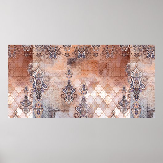 Impression vintage classique avec patchwork, paisl (Devant)