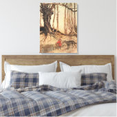 Impression vintage d'Arthur Rackham du Petit Chape (Insitu(Chambre))