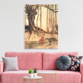 Impression vintage d'Arthur Rackham du Petit Chape (Insitu(Salon))