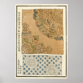 Impression vintage de la dynastie Qing chinoise de