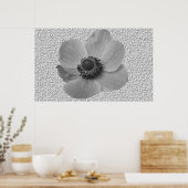 Impression vintage de la fleur d'anémone (Cuisine)