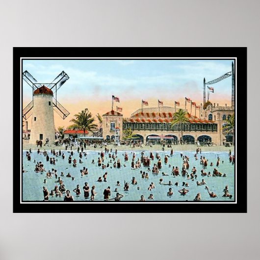 Impression vintage de Miami Beach (Devant)