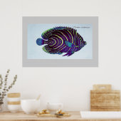 Impression vintage de poisson-ange (Cuisine)
