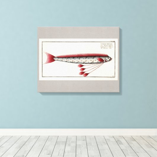 Impression Vintage d'Oarfish géant (Insitu (Plancher de Bois))