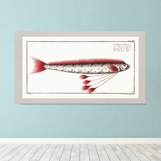 Impression Vintage d'Oarfish géant (Insitu (Plancher de Bois))