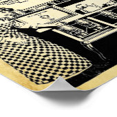 Impression vintage d'un nouveau support de perfect (Coin)