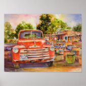 Impression vintage en toile Chevy (Devant)