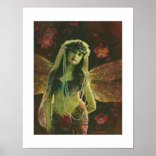 Impression vintage Nymphe Fine Art