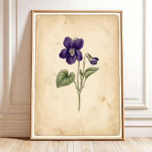 Impression Violet Art Mural Cadre