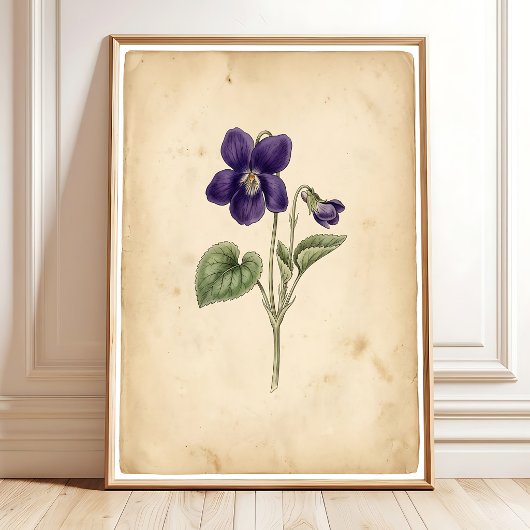 Impression Violet Art Mural Cadre