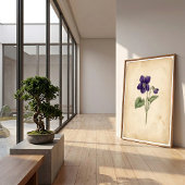 Impression Violet Art Mural Cadre