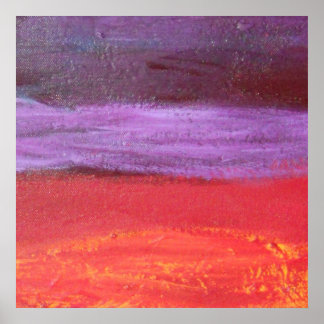 impression violette et rouge