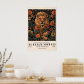 Impression William Morris, Affiche de lion floral, (Cuisine)