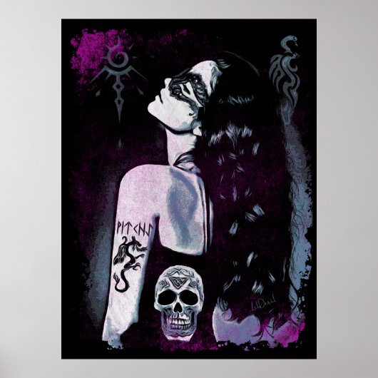 Impression WITCHY, papier d'affiche de valeur (Mat (Devant)