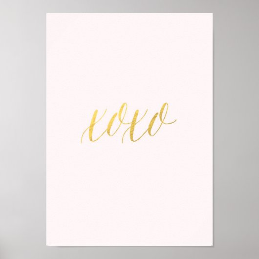 impression XO de feuille d'or (Devant)