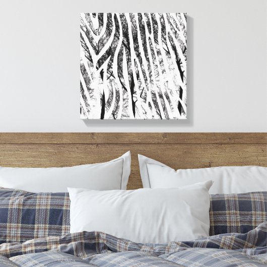 Impression Zebra Canvas Abstrait (Insitu(Chambre))
